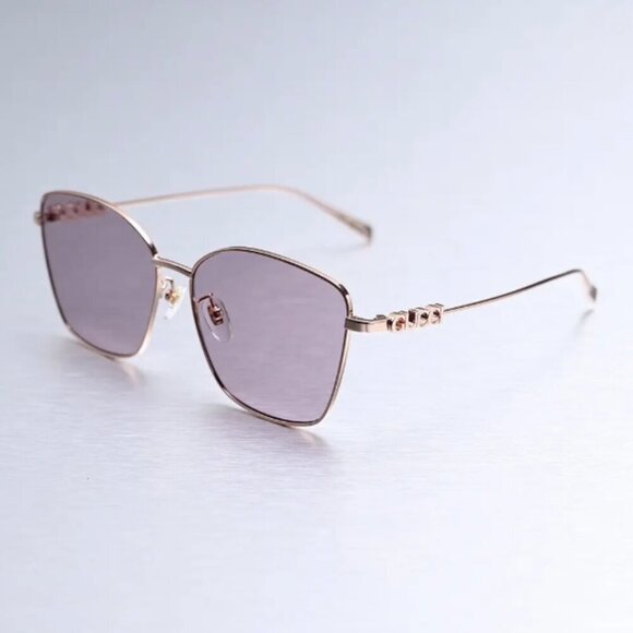 NWT Gucci GG1805SA-003 Gold Violet 60mm Sunglasses